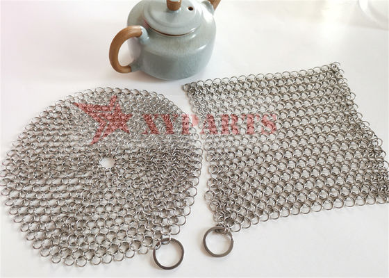 SUS316 حلقات Chainmail من الحديد الزهر عموم الغسيل الصف الغذاء