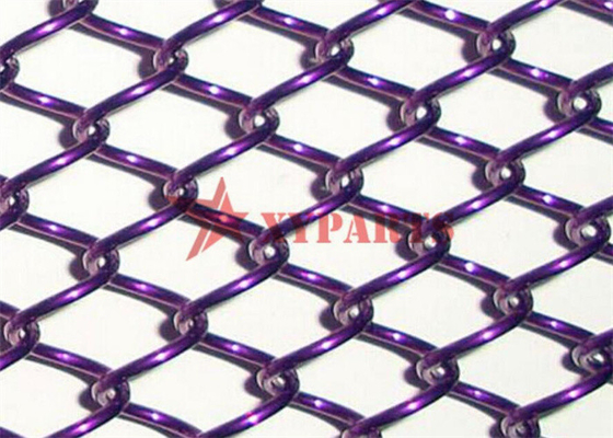 الألومنيوم شبكة معدنية دوامة 1 مم الستار تخصيص حجم اللون لشاشة التقسيم