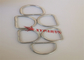 3 × 25 × 30 مم حلقات ربط من الفولاذ المقاوم للصدأ من النوع D لإصلاح السترات العازلة