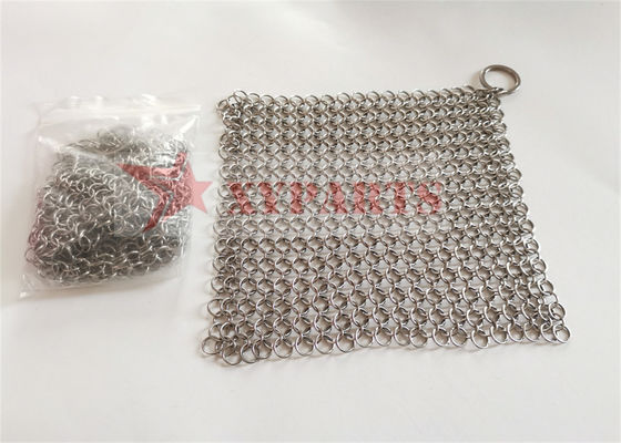 SUS316 حلقات Chainmail من الحديد الزهر عموم الغسيل الصف الغذاء